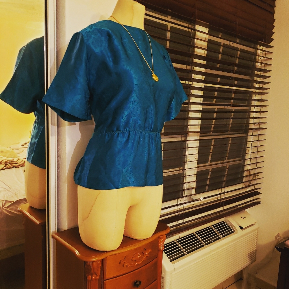 Vintage 80s Blouse - Size M